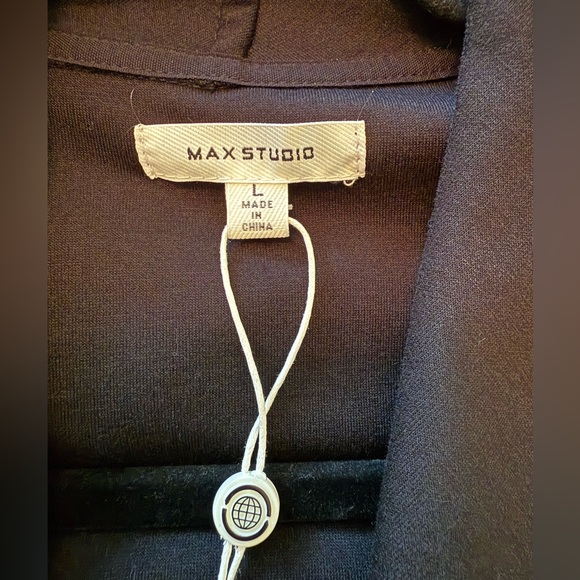 Max Studio Black Open Front Blazer - Picture 5 of 10